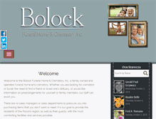 Tablet Screenshot of bolockfuneralhome.com